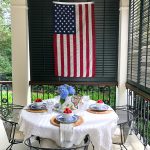 Southern Patriotic Porch with simple ideas to show your pride! #porch #patrioticporch #southernporch #patrioticdecor #patrioticideas #4thofjuly #laborday #memorialday