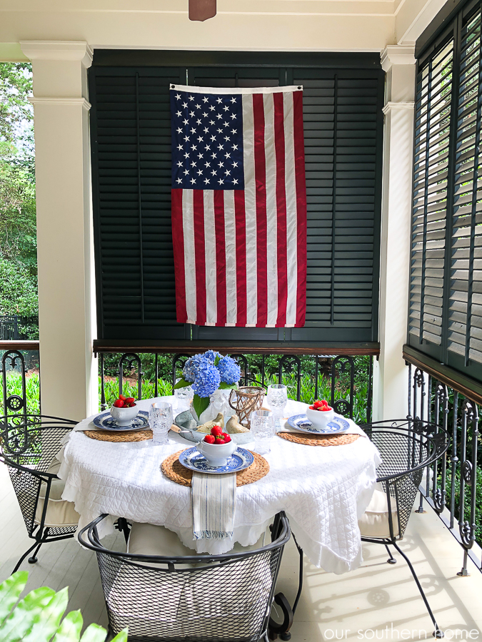 Lavender Outdoor Summer Table Setting - So Much Better With Age