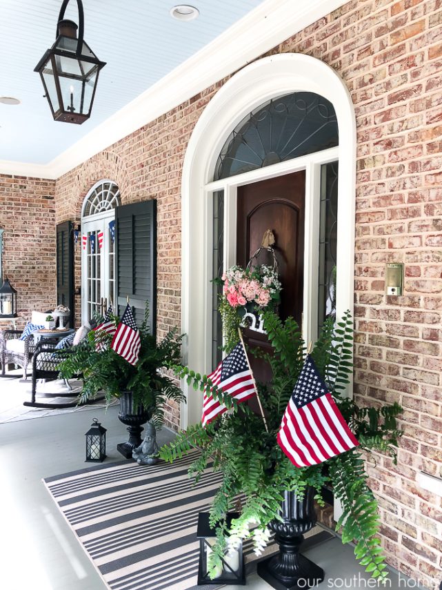 Patriotic Front Porch - Our Southern Home