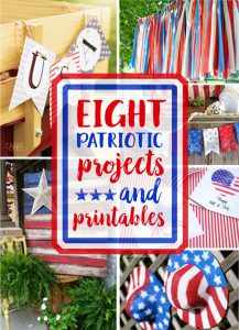 8 patriotic projects and printables are the features from this week's Inspiration Monday link party!