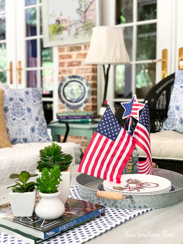 patriotic porch