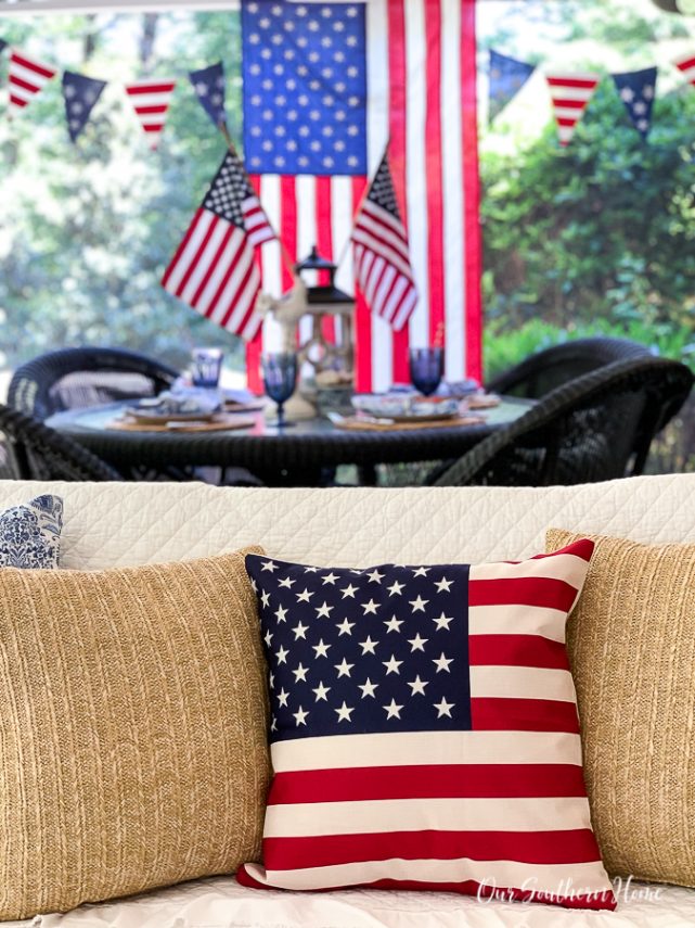 flag pillow