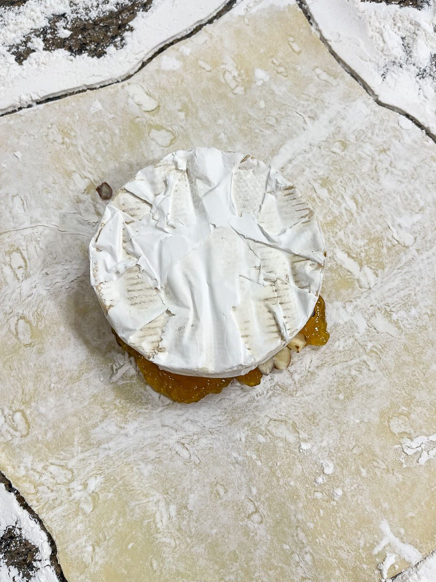 brie on pastry