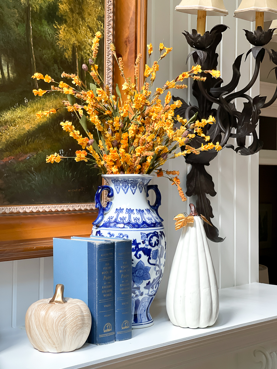 Large Chinoiserie Mantle Vase 