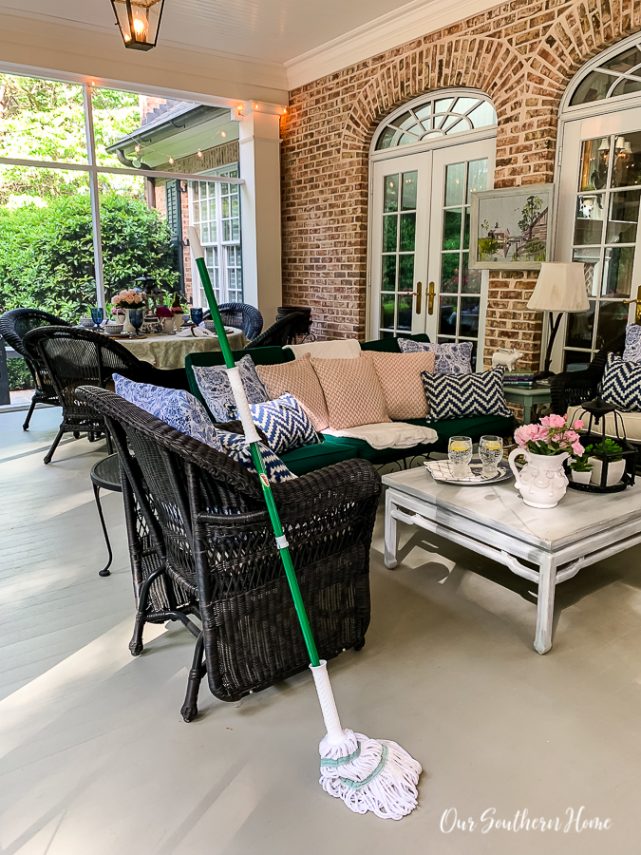 Screened Porch Cleaning Tips Our Southern Home