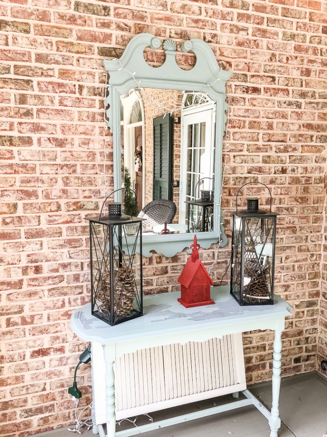 Porch Console Table Makeover Our Southern Home