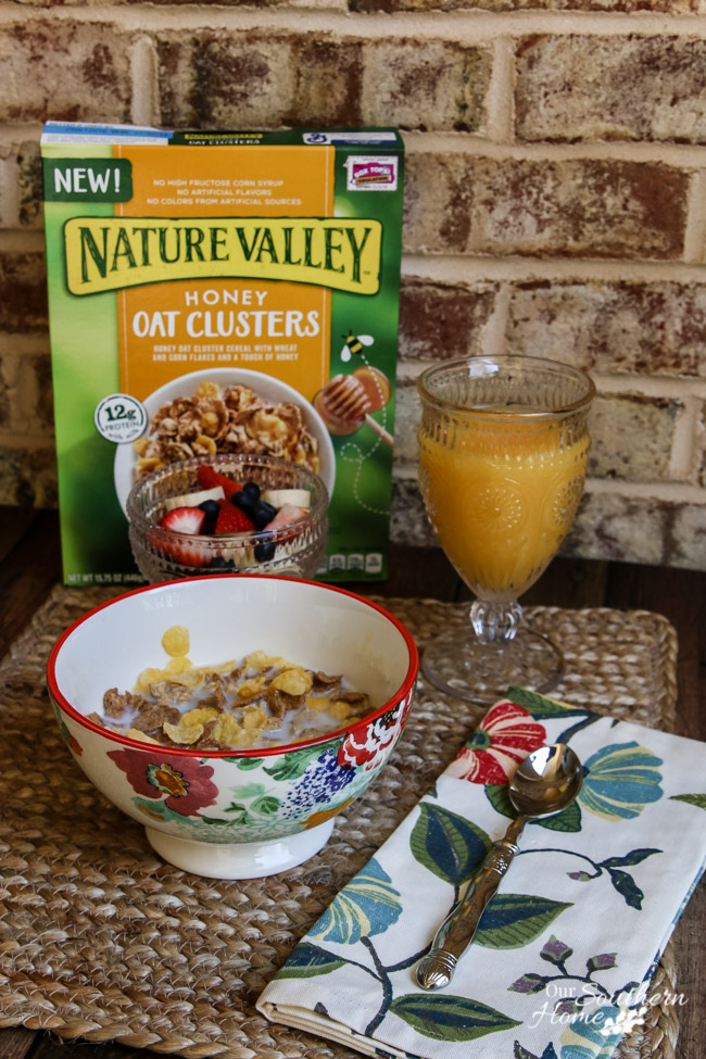 Create a morning ritual for yourself to carve out a little me time! My morning ritual is taking 30 mintues to eat breakfast and read a book. via Our Southern Home #poweryourmorning #ad