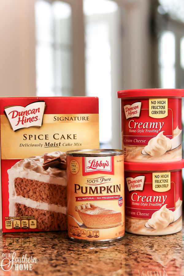 Semi-homemade mini PUMPKIN SPICE cupcakes are so easy when you start with a boxed cake mix!