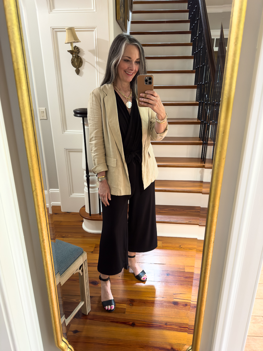 woman in blazer