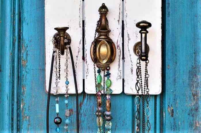 Image for Hanging Necklace Holder | Upcycled Project