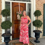 red ikat chico's dress
