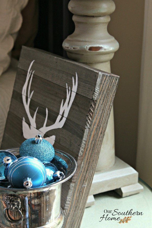 Rustic deer art tutorial by Our Southern Home #CelebrationsOfHome