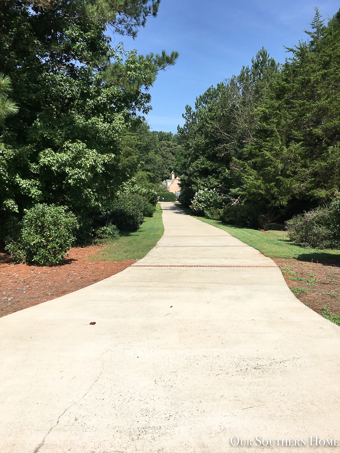 concrete driveway