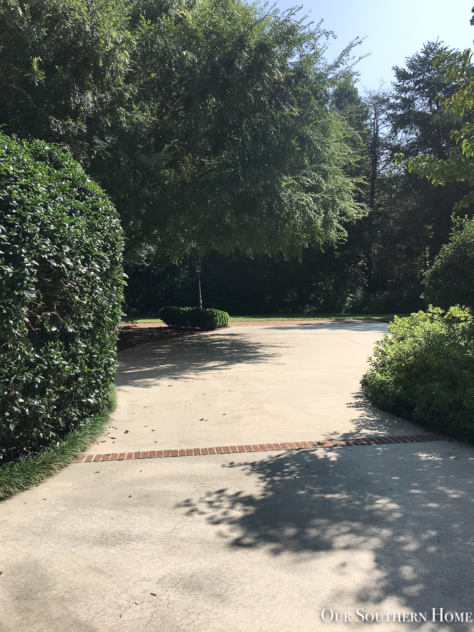 concrete driveway