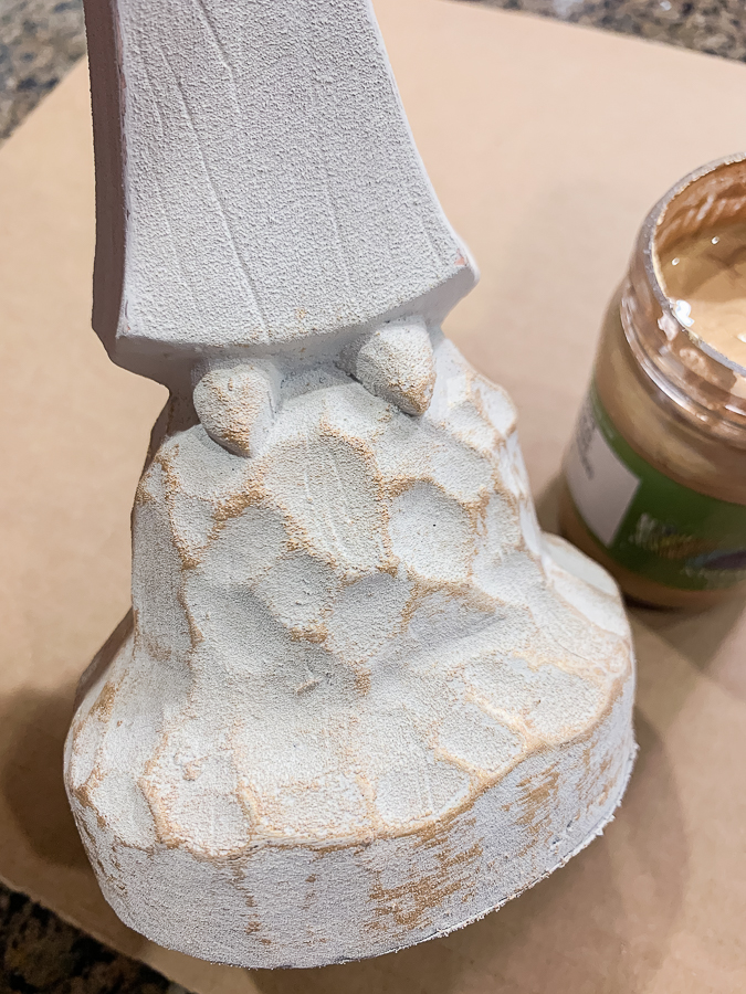 painted base of angel
