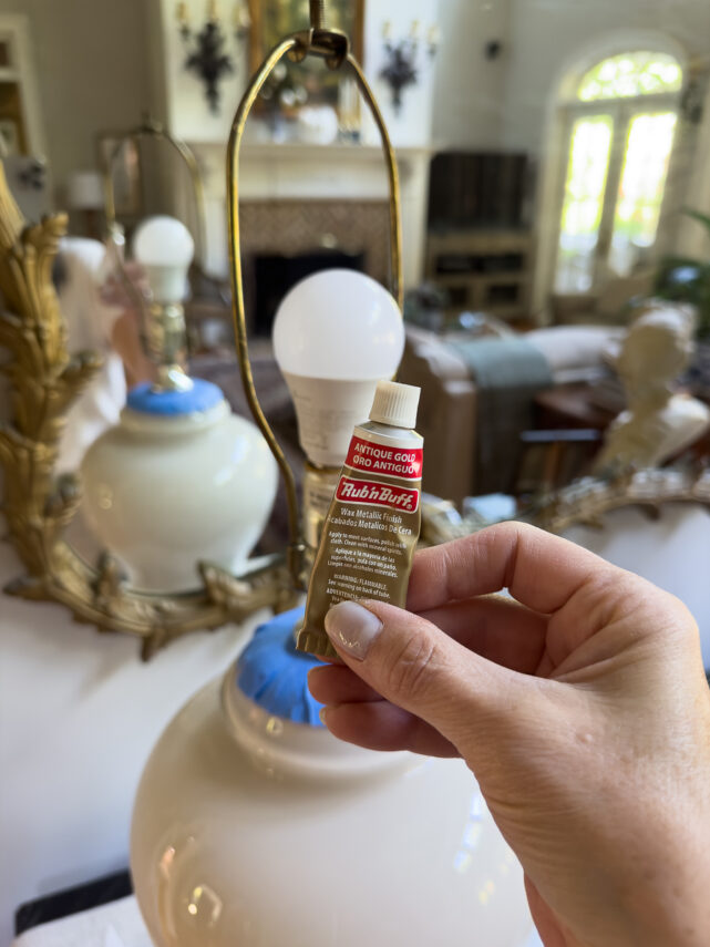How to Use Rub 'n Buff to Update a Thrift Store Lamp