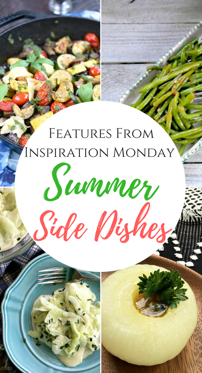 Seven summer side dishes are the features from inspiration Monday Link Party!