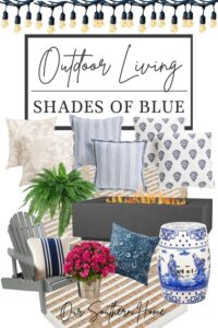 collage of outdoor decor