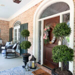 front porch decorated with blues