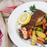 salmon and veggies