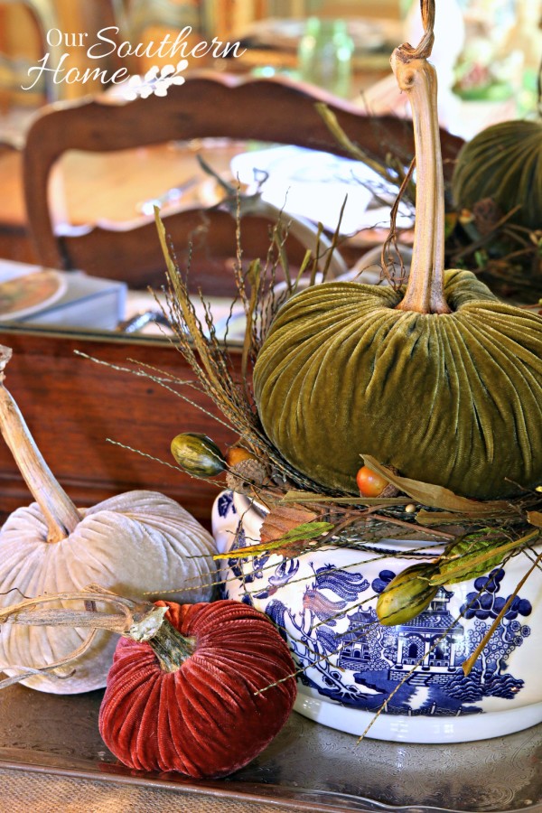 Simple fall tablescape by Our Southern Home