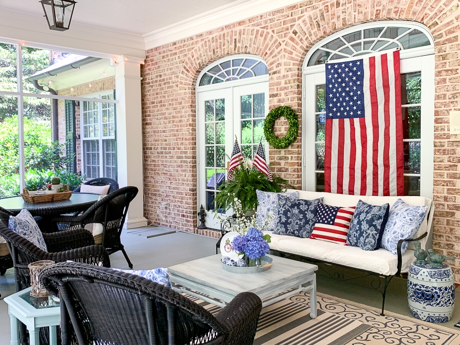 patriotic porch