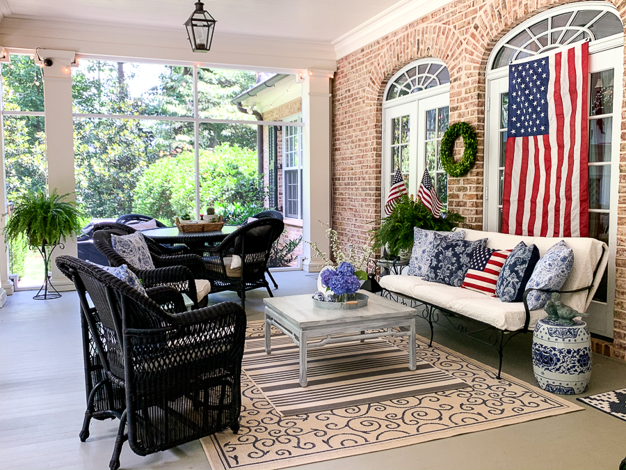 patriotic porch
