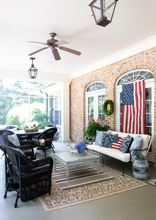 patriotic porch