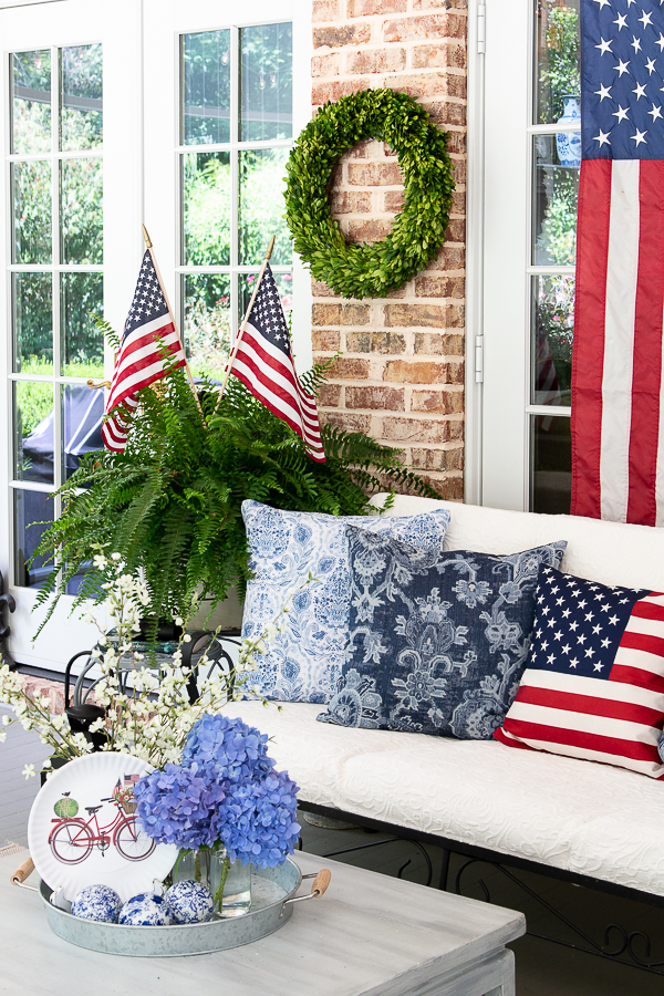 patriotic porch