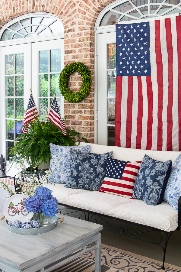 patriotic porch