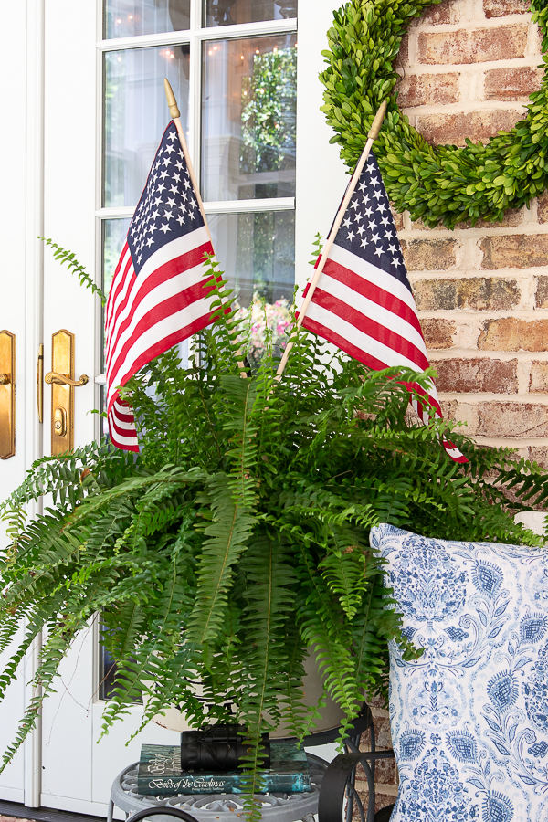 patriotic porch