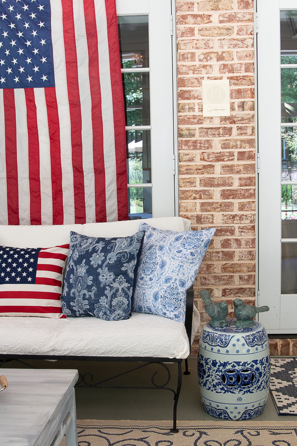 patriotic porch