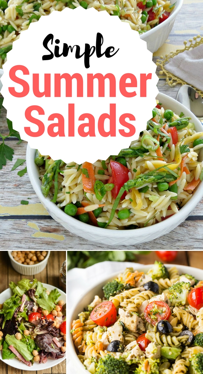 Summer salads are the features from this week's Inspiration Monday link party!