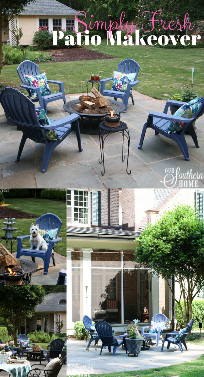 Patio fire-pit refresh just in time for Father's Day! #ad #TrueValue