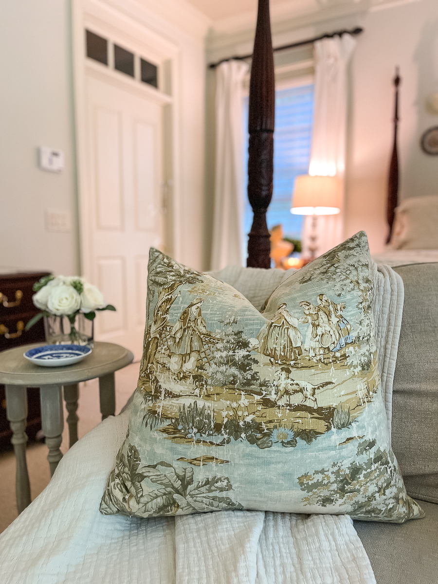 toile pillows