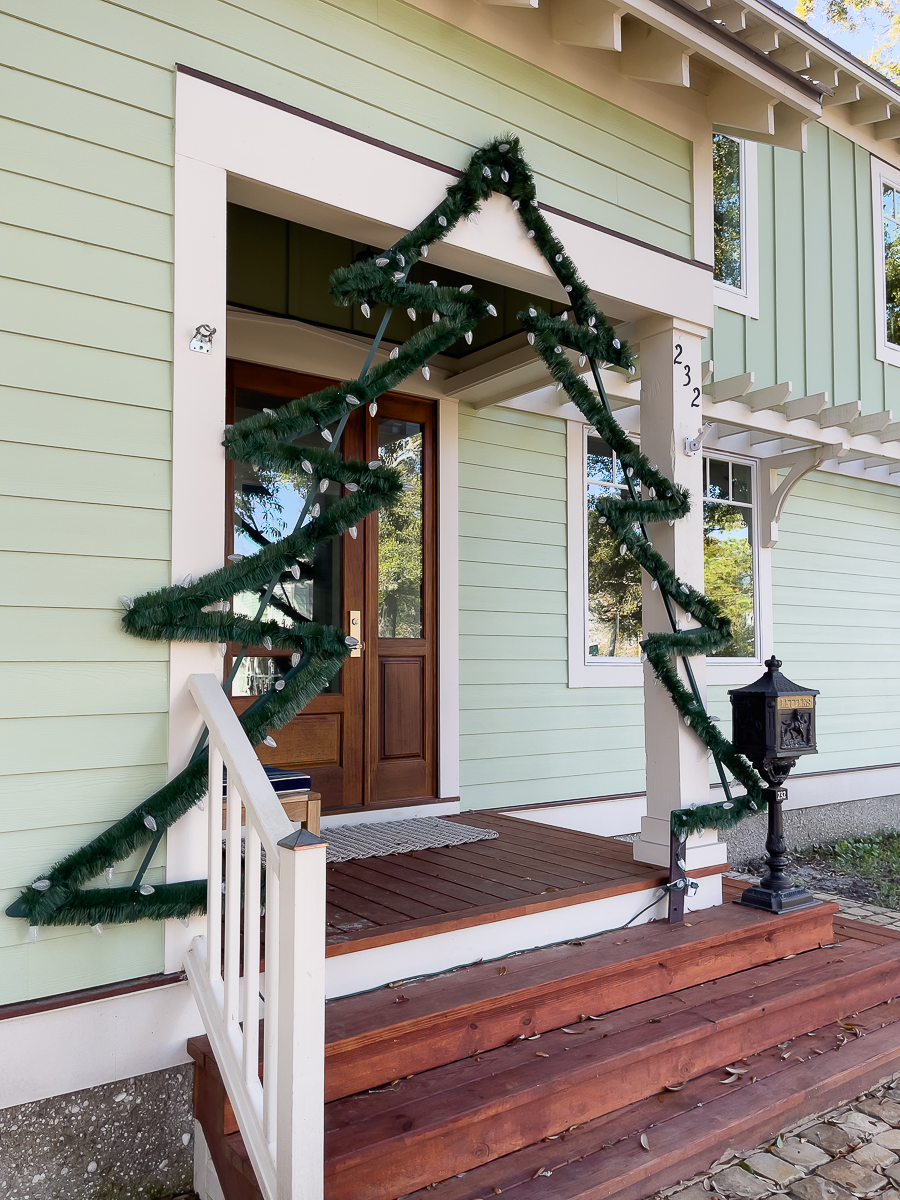 house with tree entrance