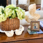 cottage basket with flowers