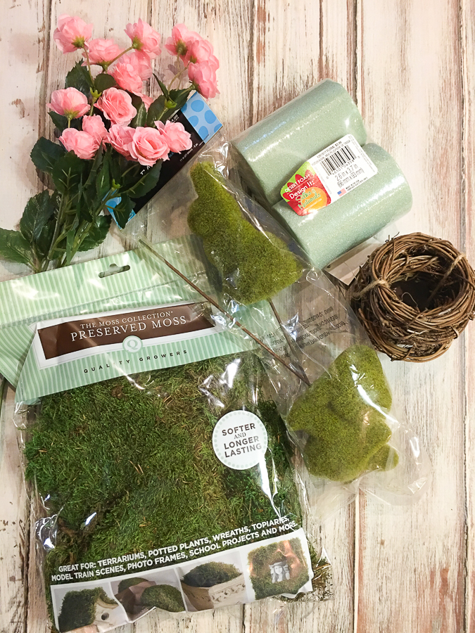 Spring urn thrift store makeover decor challenge! Join us monthly for inspiration. #easter #spring #springdecor #springfloral #thriftstoremakeover