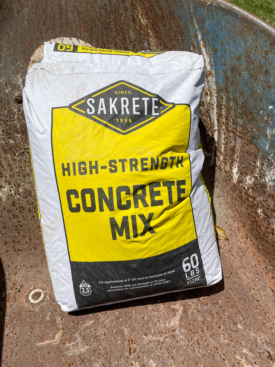 bag of concrete