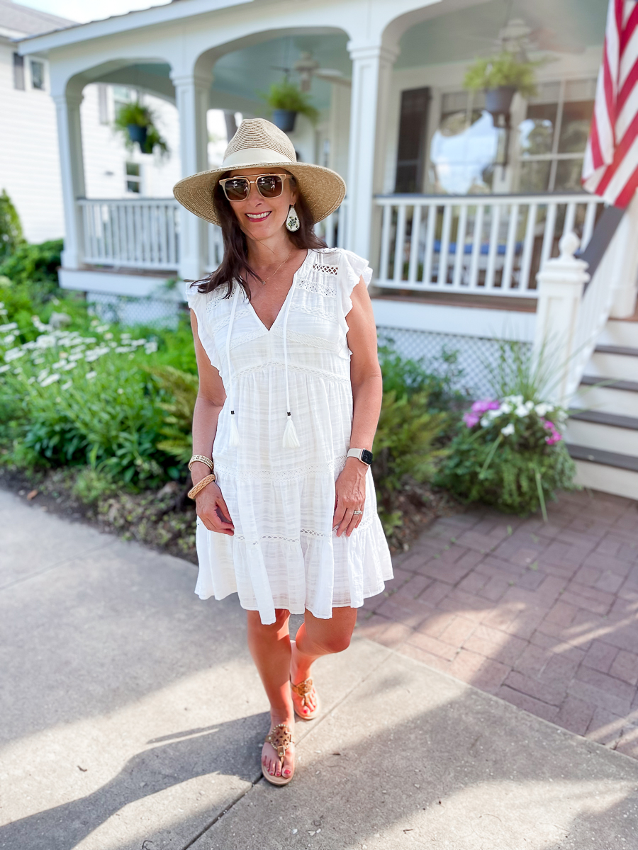 lady in white dress