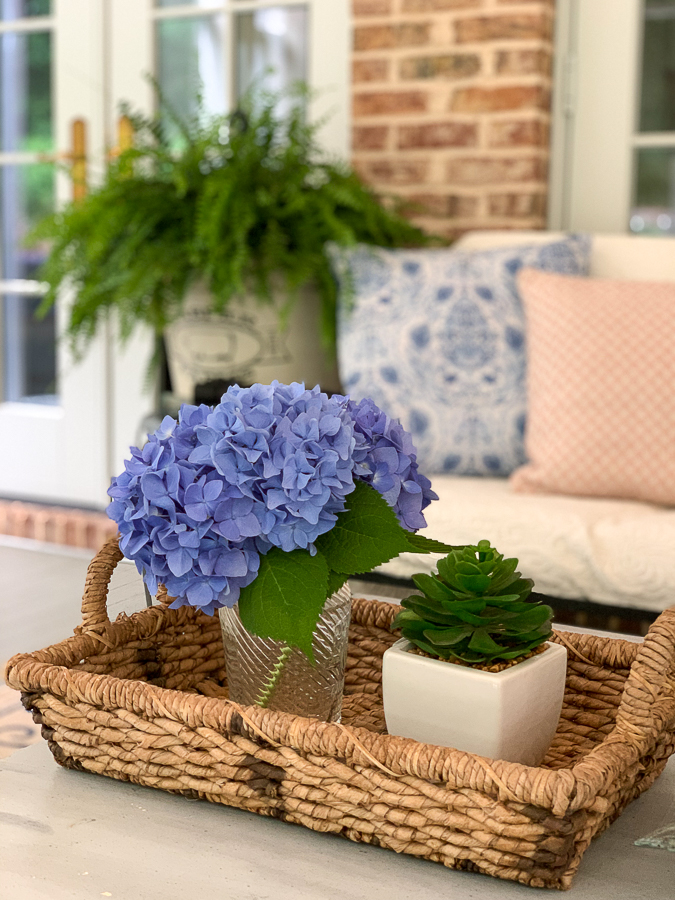 flowers in a basket