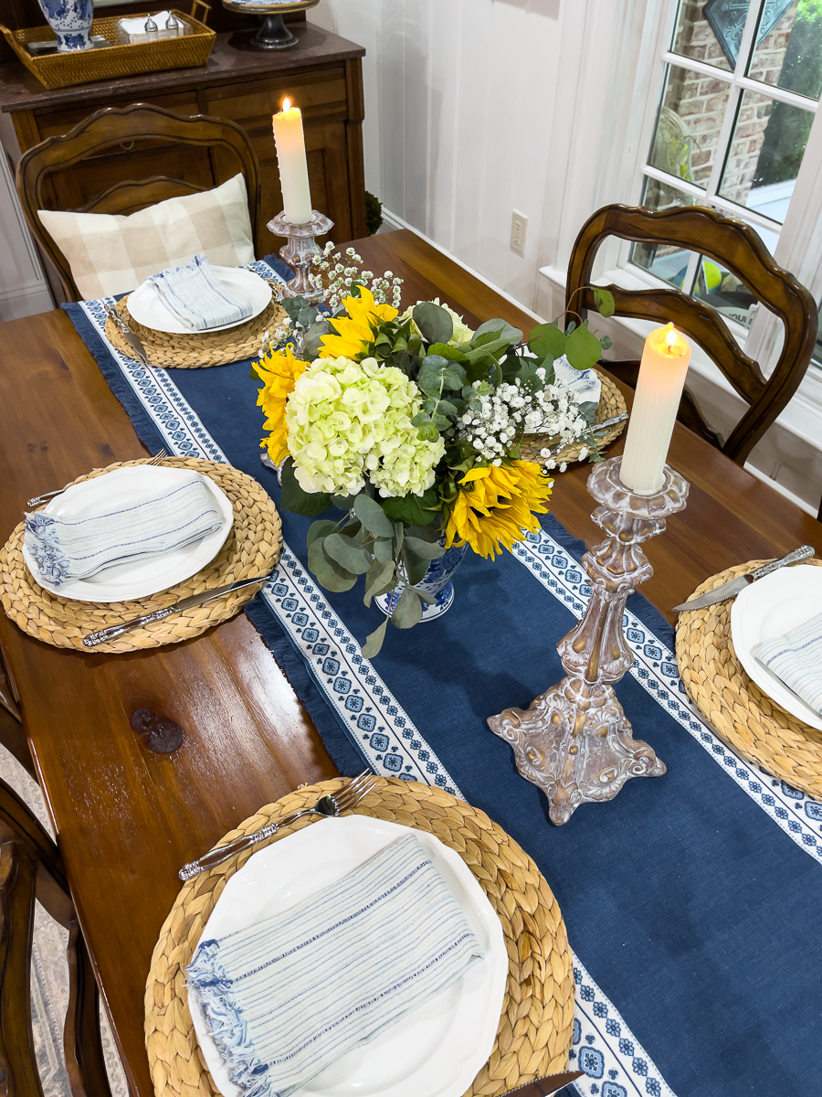 table set for dinner