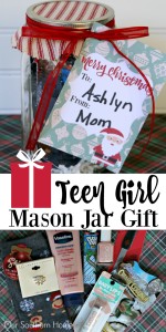 Teen girl mason jar gift idea from Our Southern Home