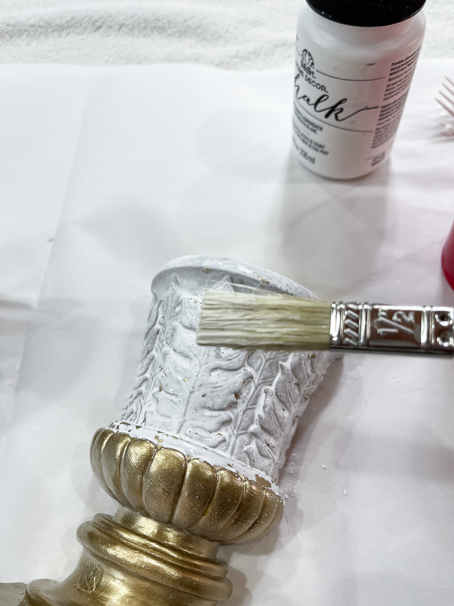 brushing on paint