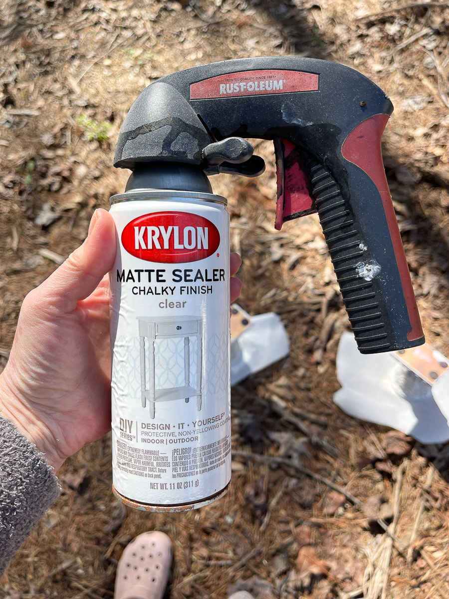 clear sealer spray can