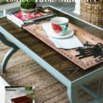 Thrift store coffee table makeover by Our Southern Home #generalfinishesmilkpaint