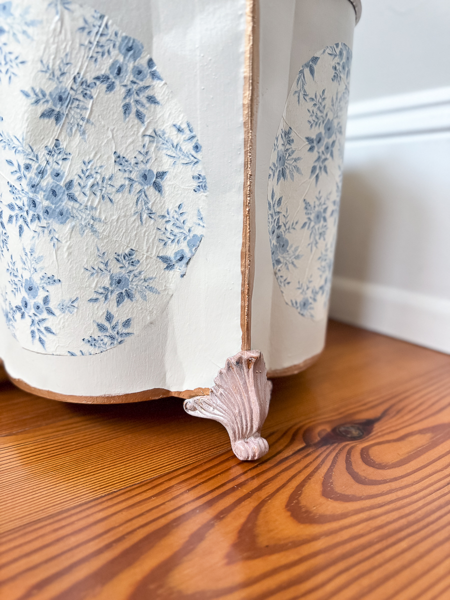 decoupage wastebasket