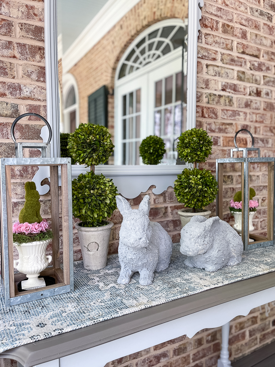 DIY Faux Concrete Bunny Rabbit