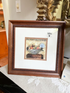 before of thrift store wall art