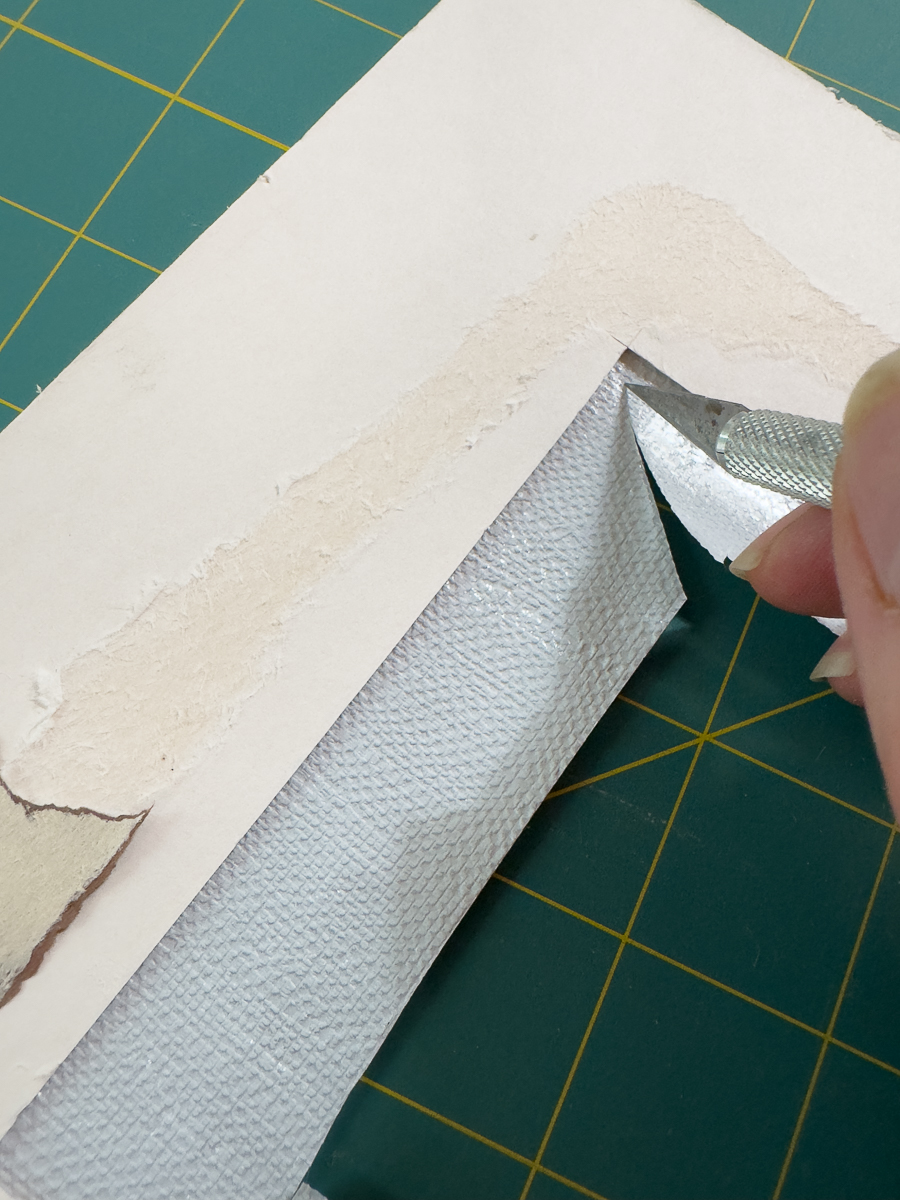 cutting with xacto knife